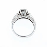 1CT/TW Fancy Cluster Diamond Engagement Ring