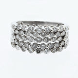 1.5CT/TW Multi Row Diamond Ring