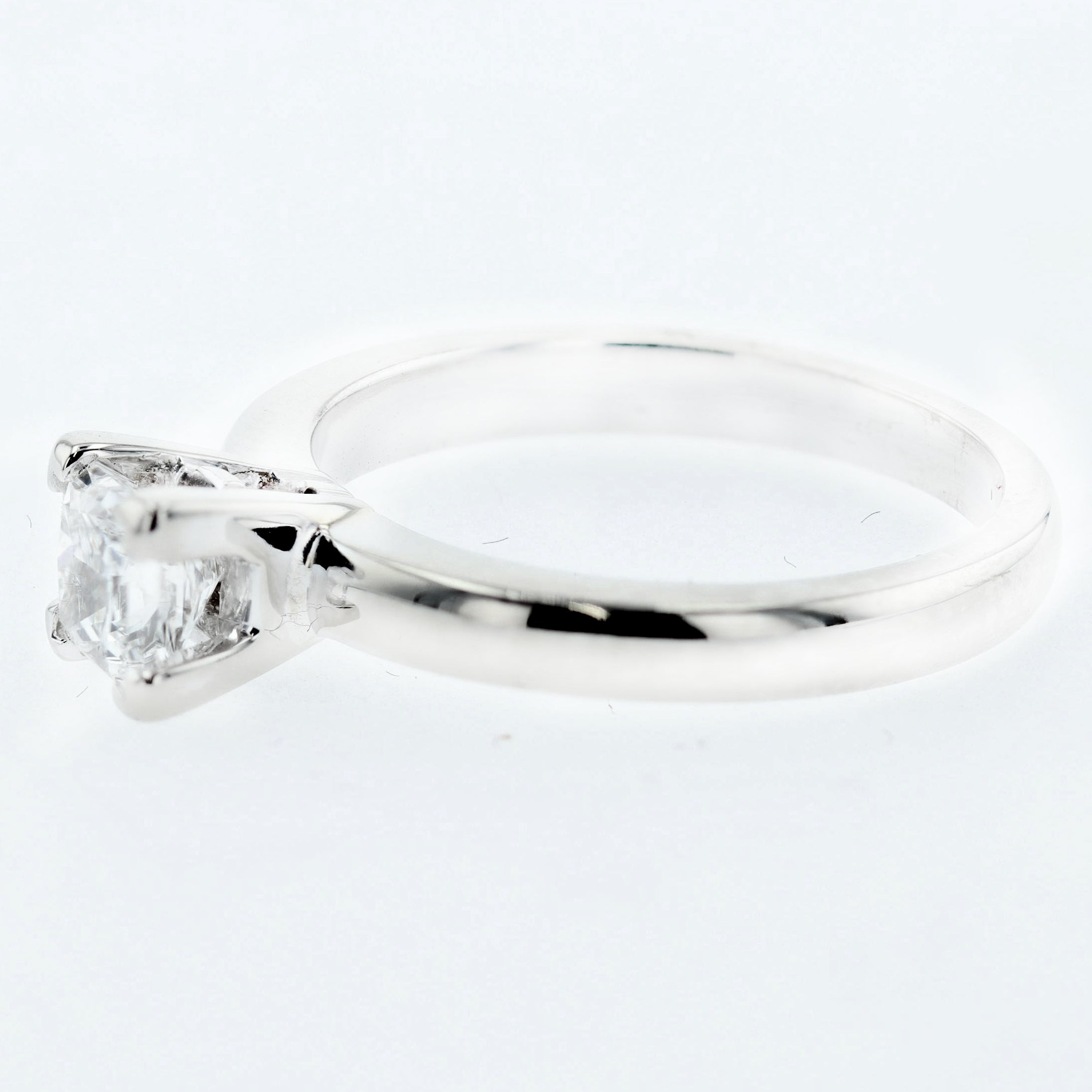 0.85CT Princess Cut Solitaire Diamond Engagement Ring