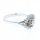 18K antique spoke style diamond ring 0.28ct/tw