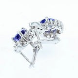 2.1ct tanzanite and diamond earrings