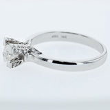 0.31CT/TW Diamond Solitaire Engagement Ring Diamond Claw