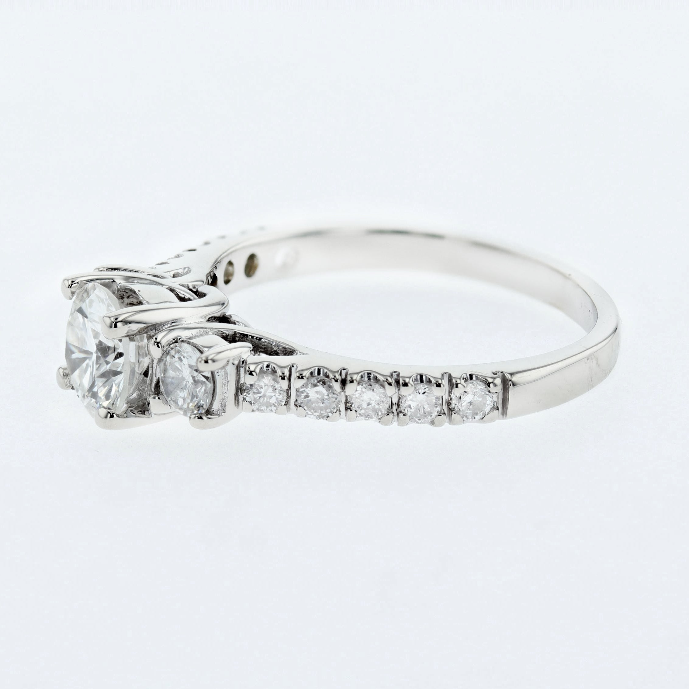 0.95CT Trinity Diamond Engagement Ring Lucida Style