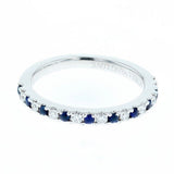 Vera Wang diamond and sapphire band